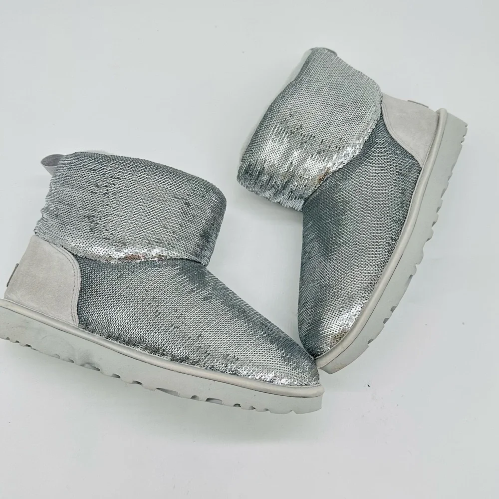 UGG Silver Sequin Winter Boots
